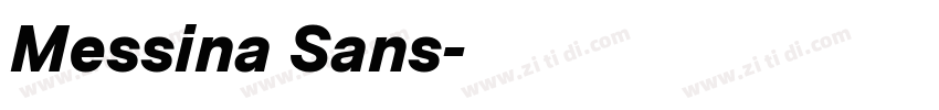 Messina Sans字体转换